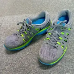 Nike Dual Fusion グレー/ネオンイエロー スニーカーのサムネイル