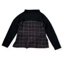 【16】レディース/長袖/Fサイズ/チェック/ウエスト紐