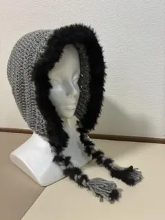 【限定値下げ】バラクラバ　ボンネット　ニット帽　ハンドメイド