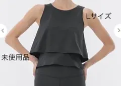 【SUKALA】カップ付きフレアタンクトップ Lサイズ ブラック　新品未使用品