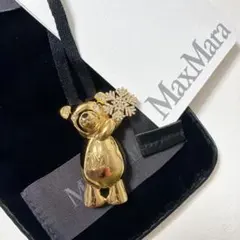 MaxMara テディベア ハート ブローチ - メルカリ