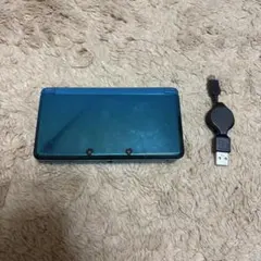 Nintendo 3DS 本体 アクアブルー 充電ケーブル付き