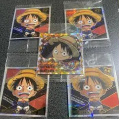 ワンピース大海賊シールウエハースのシール ルフィ