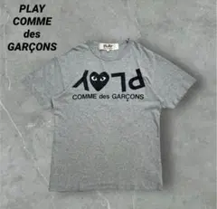 【人気カラー】コムデギャルソン　Tシャツ　逆さまロゴ　グレー　2008年製　M