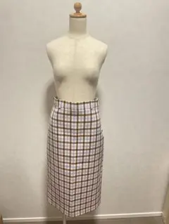 ZARA チェック柄 タイトスカート S