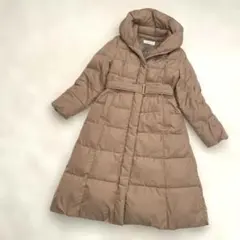 プロポーションボディドレッシング　ベルト付ロングアウター　ロングコート　ベージュ