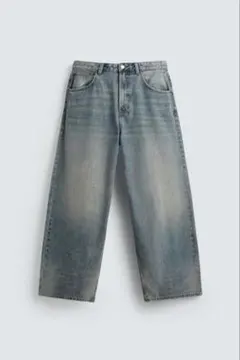 ZARA バギーデニム ヴィンテージウォッシュ - メルカリ