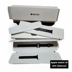 Apple Watch SE 40mm 本体 純正ベルト黒色 充電器付き - メルカリ