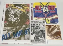 ヒロアカ 原画展 オールマイト 特典 コースター ステッカー ワンシーンカード