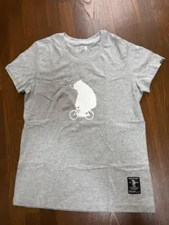 ベアオンバイク 半袖 Tシャツ グレー クマ 自転車 プリント GIORDANOのサムネイル