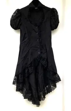 ゴスロリ　ワンピース　フィッシュテール　黒　classic lolita
