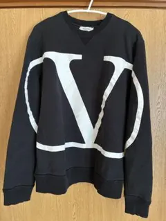 VALENTINO ブラック Vロゴ スウェット