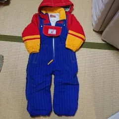 子ども用 防寒フード付きオーバーオールのサムネイル