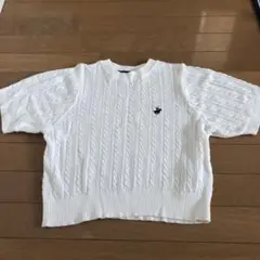 POLO CLUB サマーニット　白