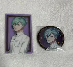 【匿名配送】　うたプリ　藍　缶バッジ　クリアカード
