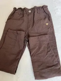 アプレレクール　裏起毛チェック ハートきゅんパンツ130