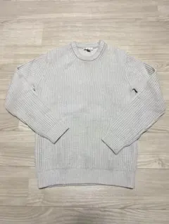 GAP リブ編み　ホワイト　セーター Sサイズ