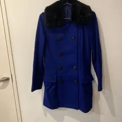INGNI ロングコート ブルー ファー付きのサムネイル