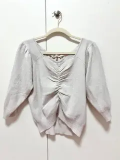 AnMILLE バックリボンニットトップス