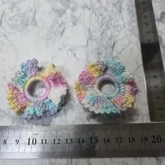 カラフルフリルシュシュ2個セット