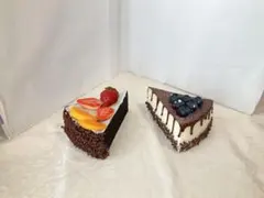 食品サンプル ケーキ 2個セット 置物