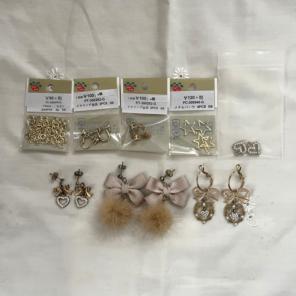 ピアス3点セット イヤリングパーツ等
