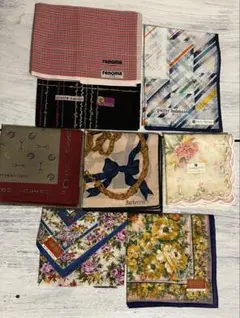 ハンカチセット Burberrys Gucci Renoma８枚セット売り