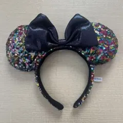カラフルスパンコール ミッキー耳カチューシャ