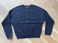 【caban】クルーネックカーディガン(黒)