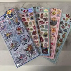 ズートピア ぷっくりシール ウォーターシール 水シール 5枚セット