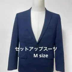 922ネイビー ストライプ ビジネススーツセットアップ