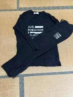上下セット ジョエル・ロブション＆ジェラートピケ　黒 M L サイズ