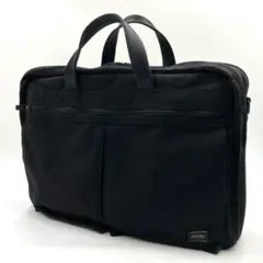 PORTER 吉田カバン 70周年記念 ストライプ ボストンバッグ トート PORTER 70周年記念 トート ブリーフ ストライプ ブラック 吉田カバン