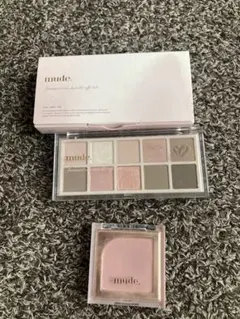 mude ショールモーメントアイシャドウパレット/フラッターブラッシャー セット