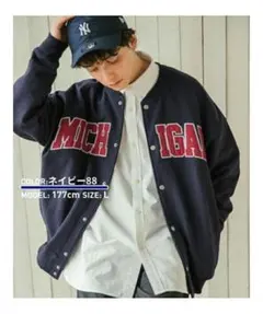 RAGEBLUE   シグナルスウェットアワードジャケット    Mサイズ