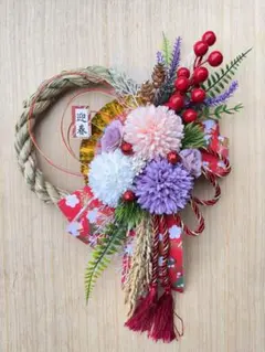 NO.446しめ縄 しめ縄リース お正月飾り　　しめ飾り 2026