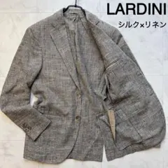 LARDINI ラルディーニ シルク リネン サマージャケット 千鳥格子 Mのサムネイル
