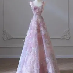C32【2024春新作】結婚二次会ステージドレス ウェディングドレスロングドレス
