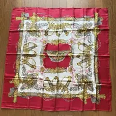 トラサルディ　大判シルクスカーフ　超美品　ヴィンテージ