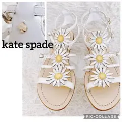 kate spade サンダル　マーガレット　フラワー　フラット　レザー　6.5のサムネイル
