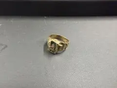 ハ*Z様 K14 コンビ ベルトモチーフ リング ダイヤモンド - メルカリ