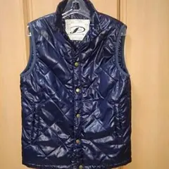 ダウンベスト 紺 M