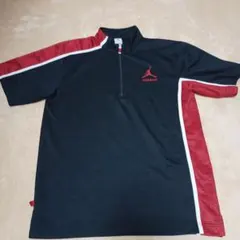 AIR JORDAN ハーフジップ シューティングシャツ モックネック メッシュ