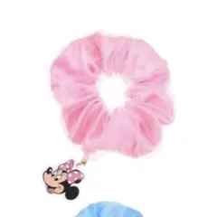 ディズニー ミニーマウス 光るシュシュ ピンク