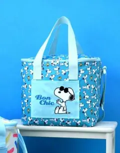 【新品未開封】『 SNOOPY 』アップリケクーラーバッグ《 ブルー 》のサムネイル
