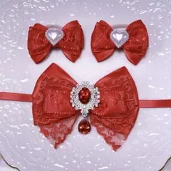 【1-241】ぬい服 リボン いつぬい あんスタ 赤のサムネイル