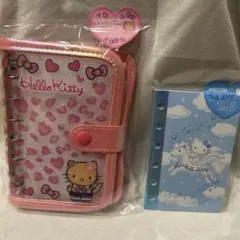 Hello Kitty シールバインダー 青キティーシール帳　2点セット