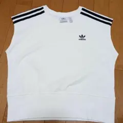 adidas オリジナルス　クロップド　ノースリTシャツ Мサイズ　美品ホワイト