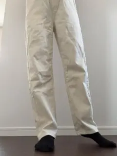 SHEINホワイトカジュアルパンツ ウエストゴム