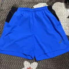 アシックストレーニングショーツ 青 D1